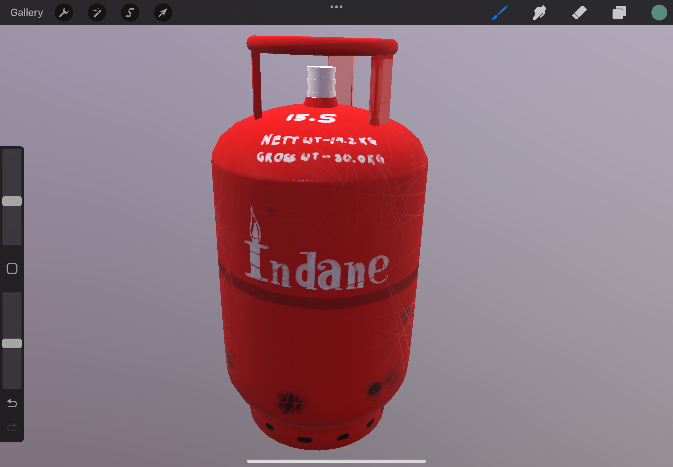 Procreate — Layer 3: Patterns and detail