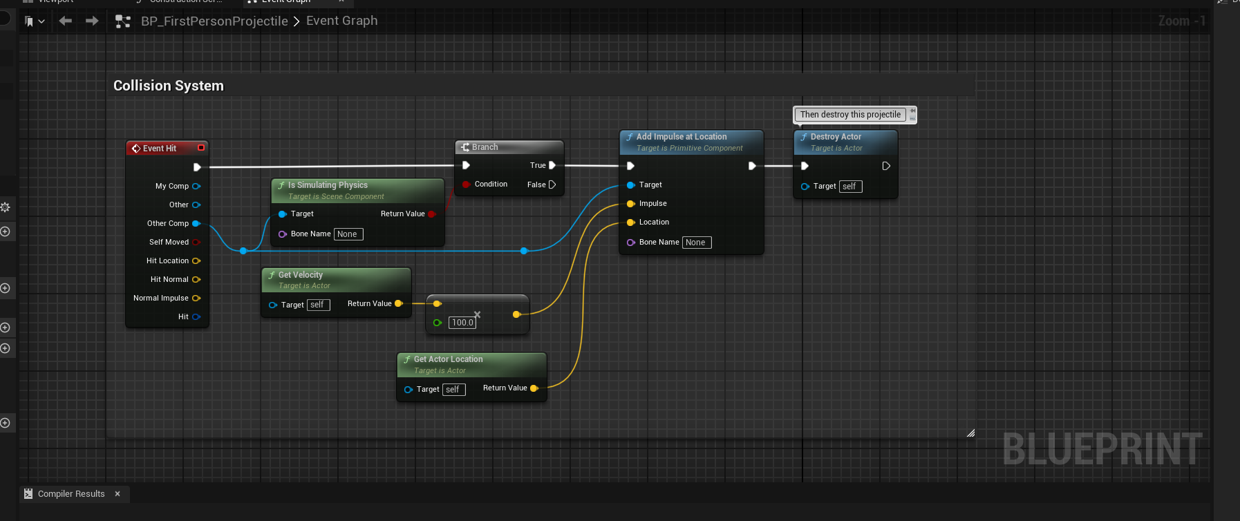 Collision System Blueprint
